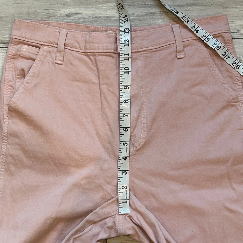 Madewell blush pink high rise crop jeans size 29